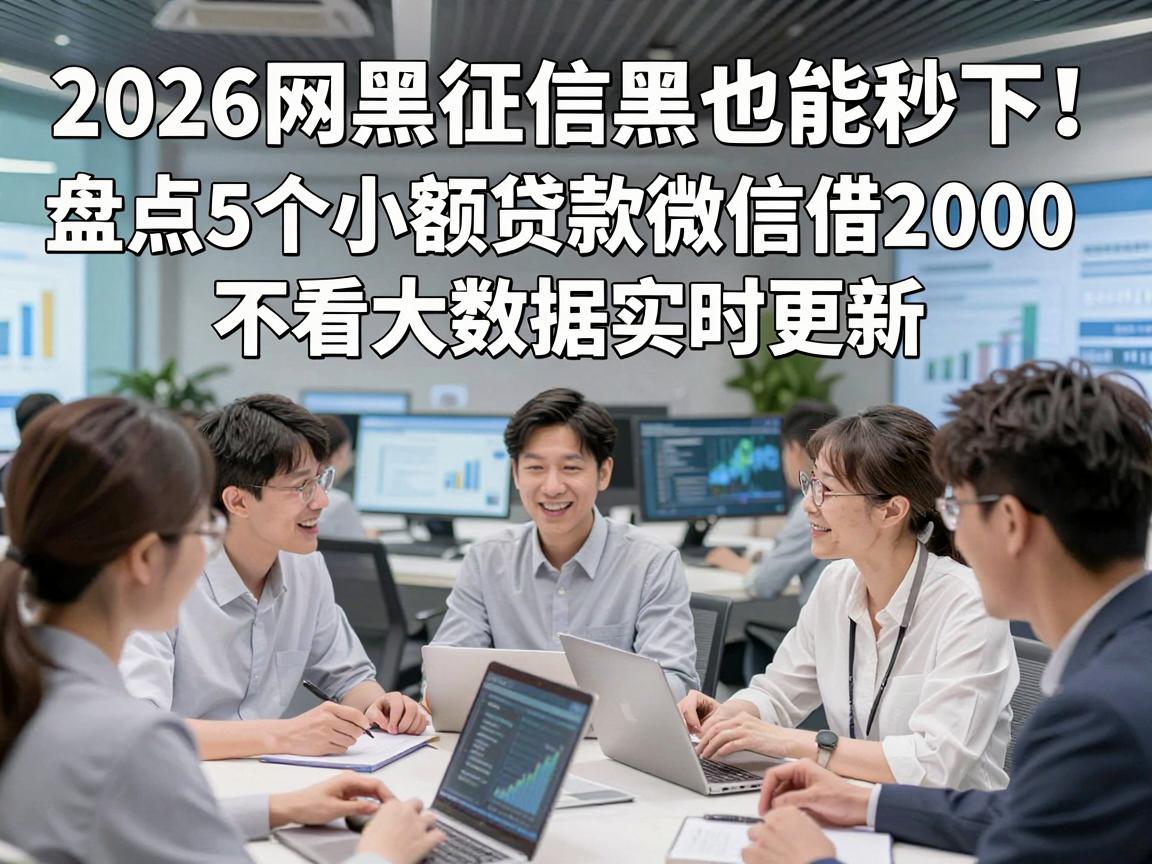 2026网黑征信黑也能秒下！盘点5个小额贷款微信借2000不看大数据实时更新