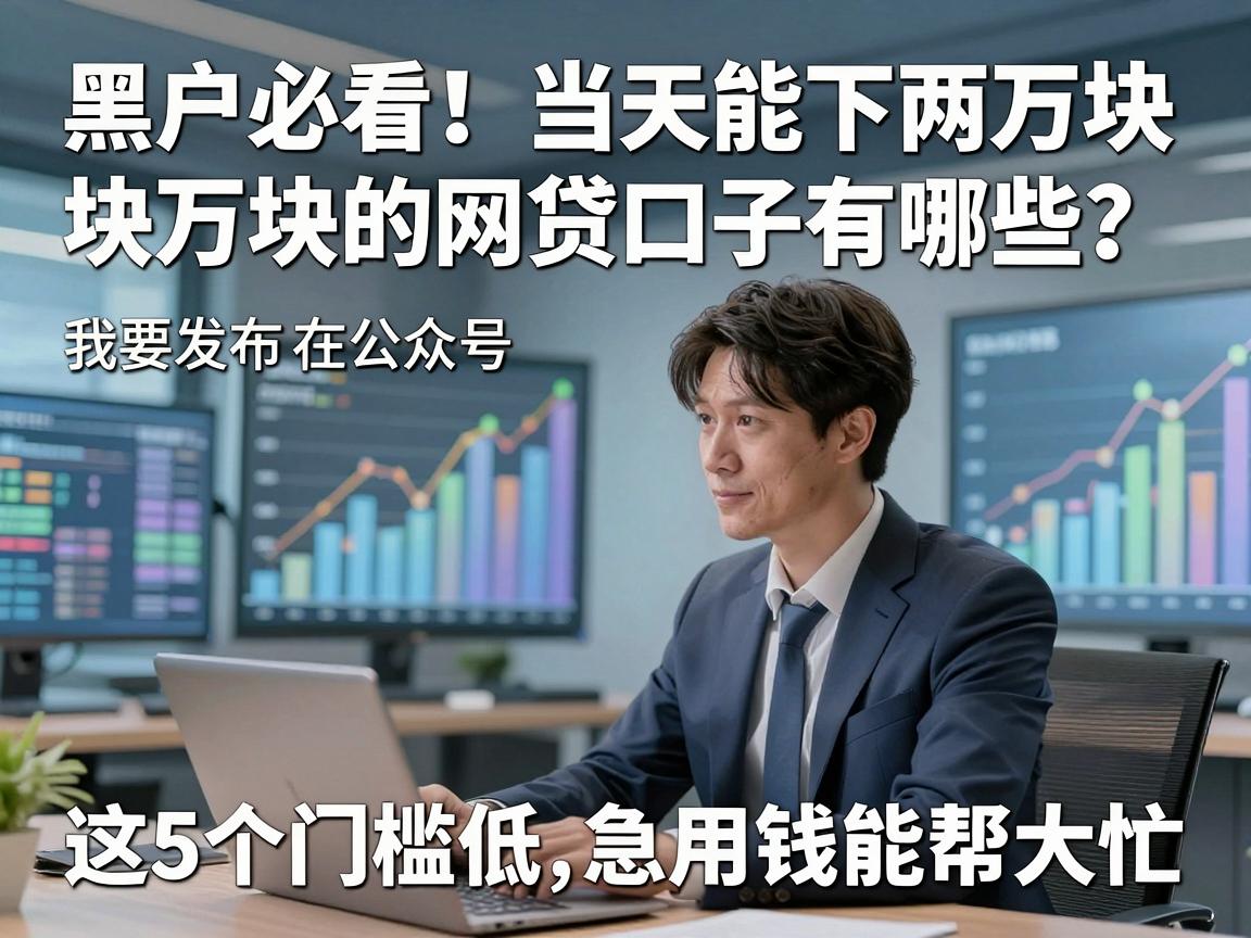 黑户必看！当天能下两万块的网贷口子有哪些？这5个门槛低急用钱能帮大忙