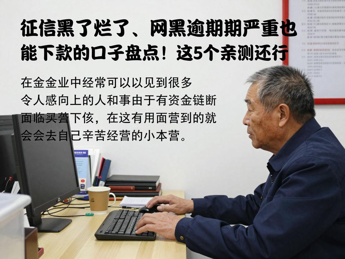 征信黑了烂了、网黑逾期严重也能下款的口子盘点！这5个亲测还行