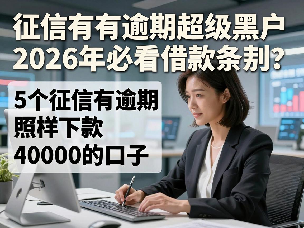 征信有逾期超级黑户也能贷？2026年必看借款条款：5个征信有逾期照样下款40000的口子，要求低得想不到！
