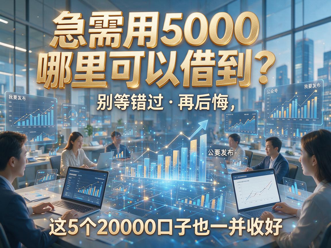 急需用5000哪里可以借到？别等错过再后悔，这5个20000口子也一并收好