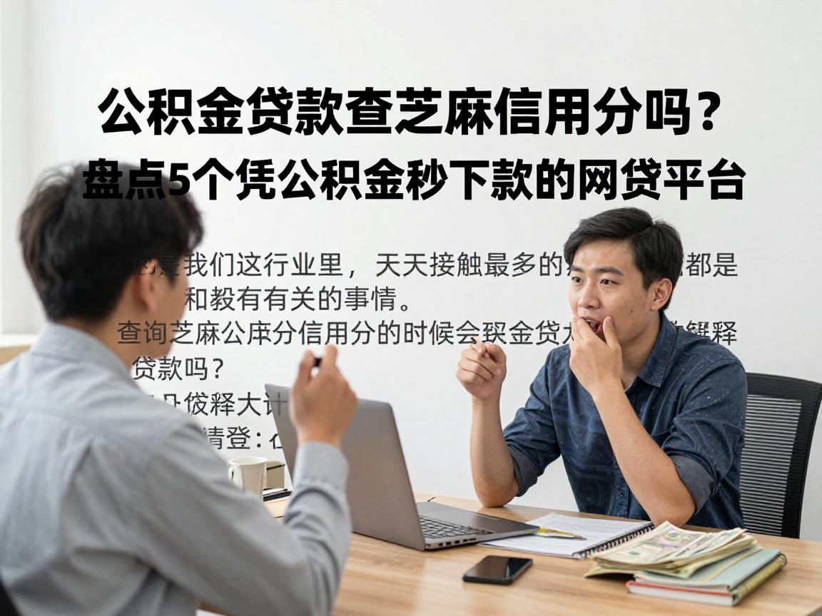公积金贷款查芝麻信用分吗？盘点5个凭公积金秒下款的网贷平台