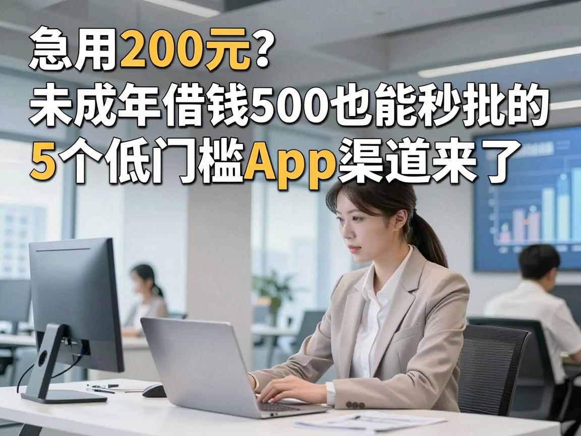 急用200元？未成年借钱500也能秒批的5个低门槛App渠道来了