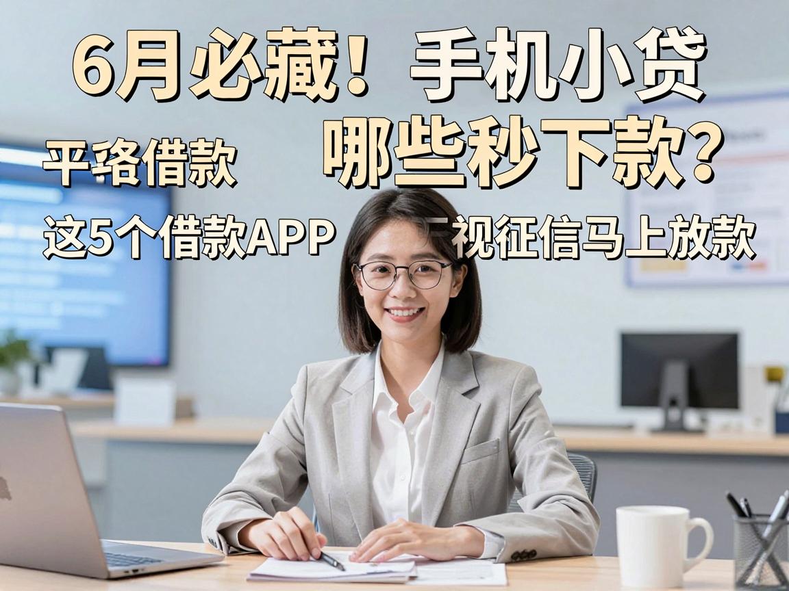 6月必藏！手机小贷哪些秒下款？这5个借款APP无视征信马上放款
