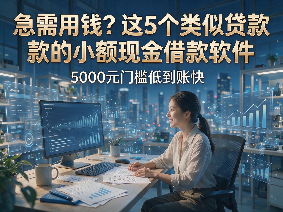 急需用钱？这5个类似贷款的小额现金借款软件，5000元门槛低到账快