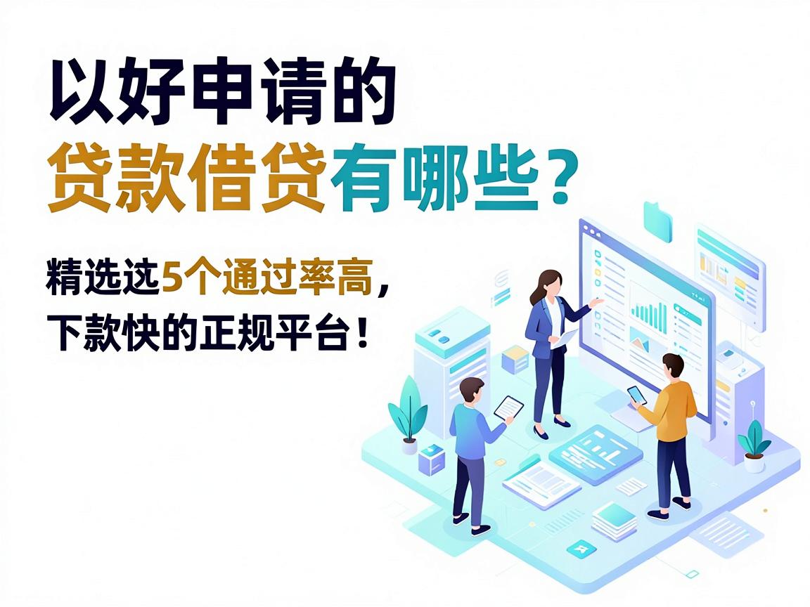 好申请的贷款借贷有哪些？精选这5个通过率高、下款快的正规平台！