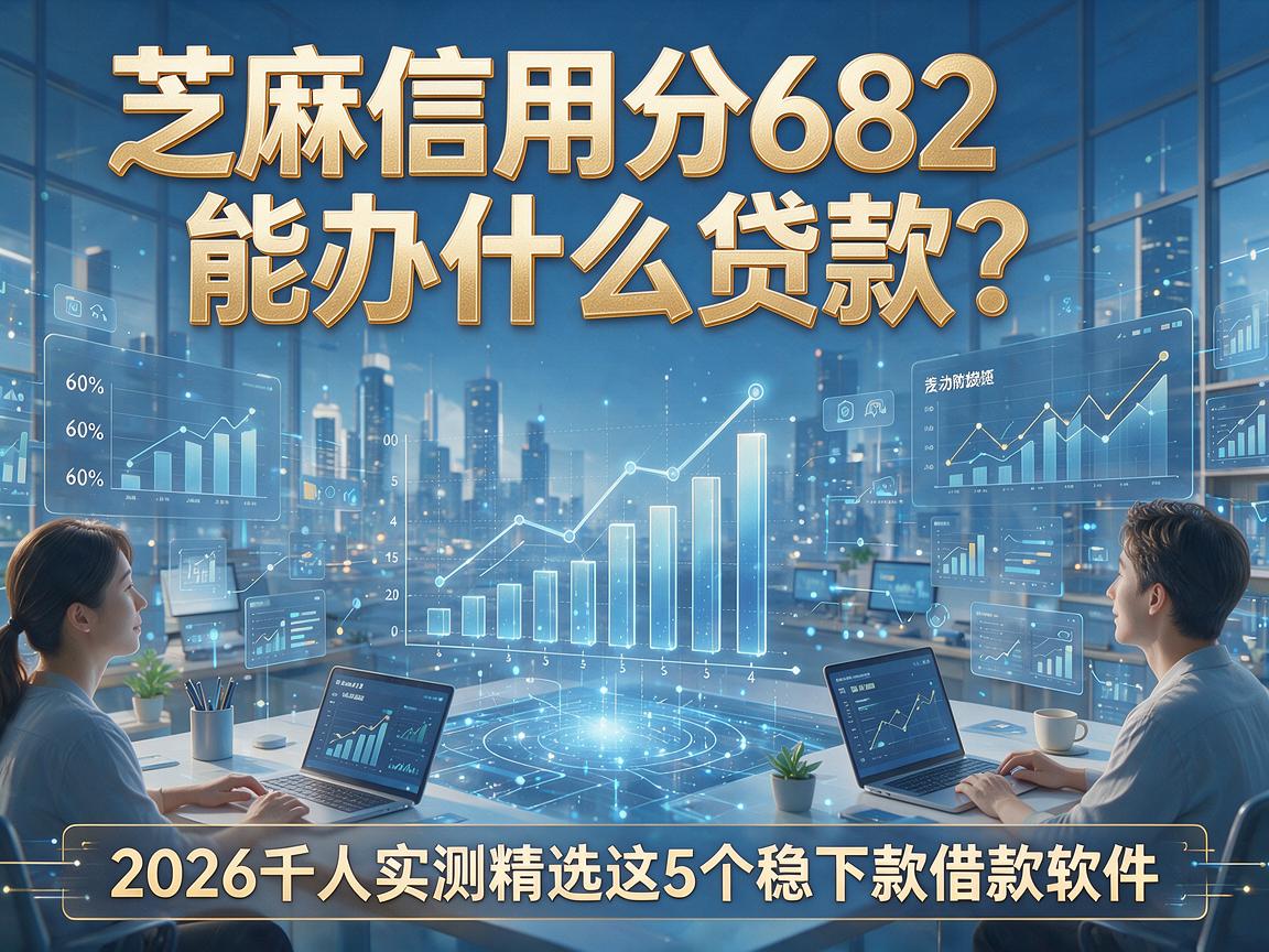 芝麻信用分682能办什么贷款？2026千人实测精选这5个稳下款借款软件