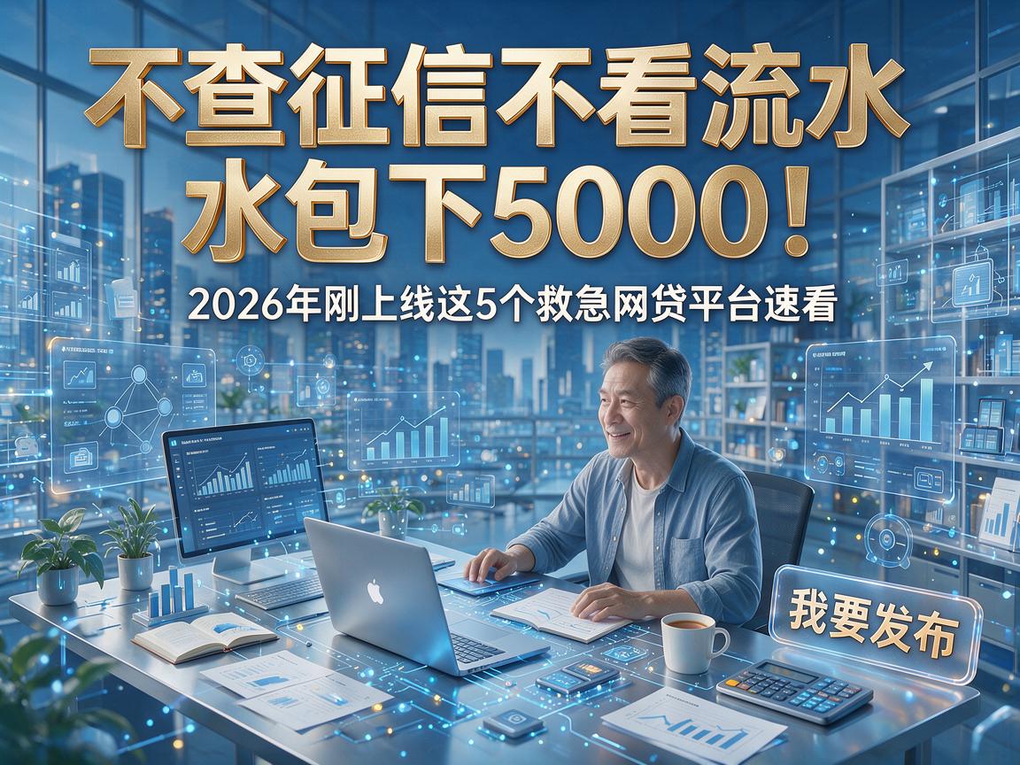 不查征信不看流水包下5000！2026年刚上线这5个救急网贷平台速看