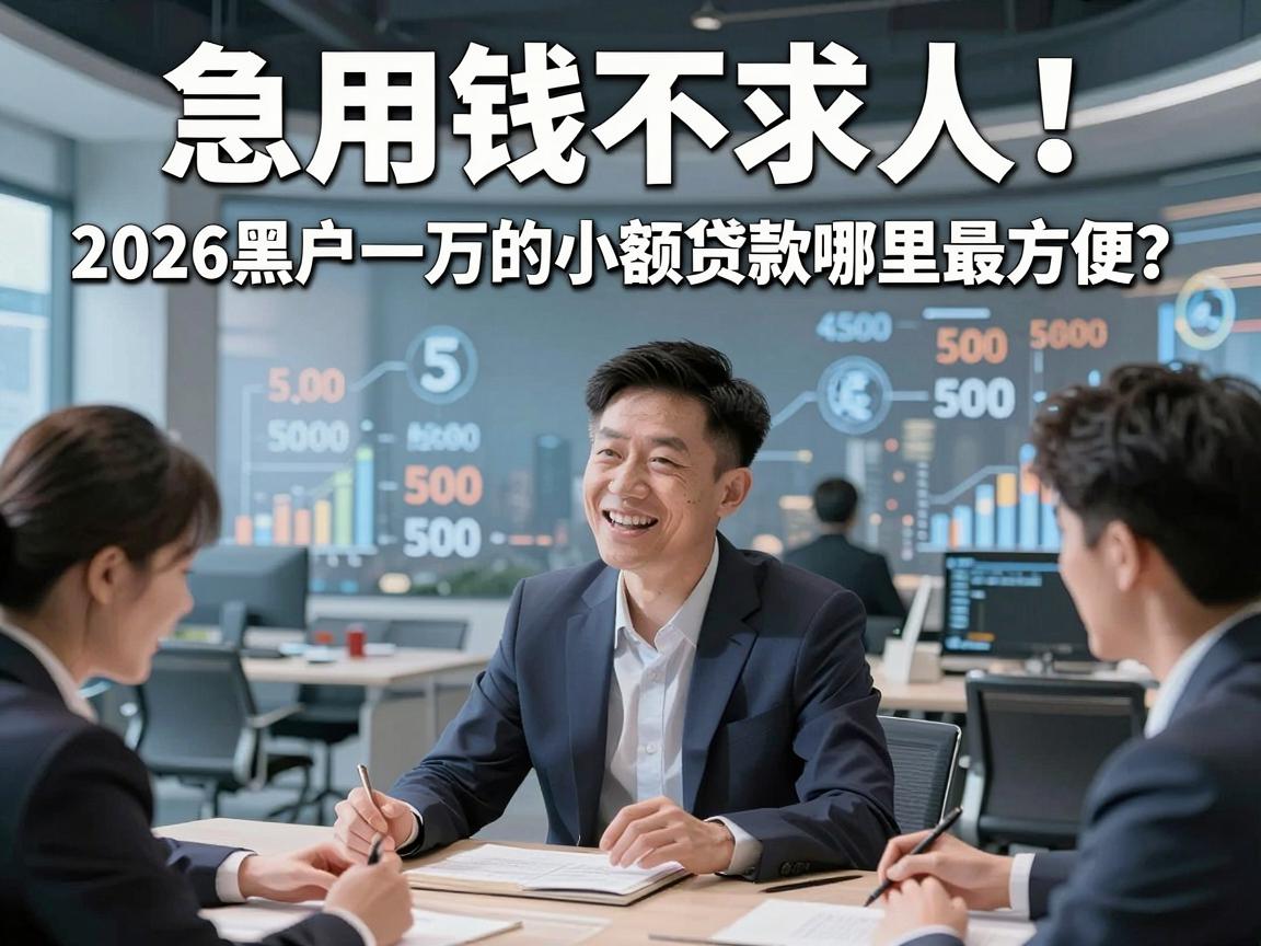 急用钱不求人！2026黑户一万的小额贷款哪里最方便？这5个对资质要求不高的借款软件让黑户500也能有依靠