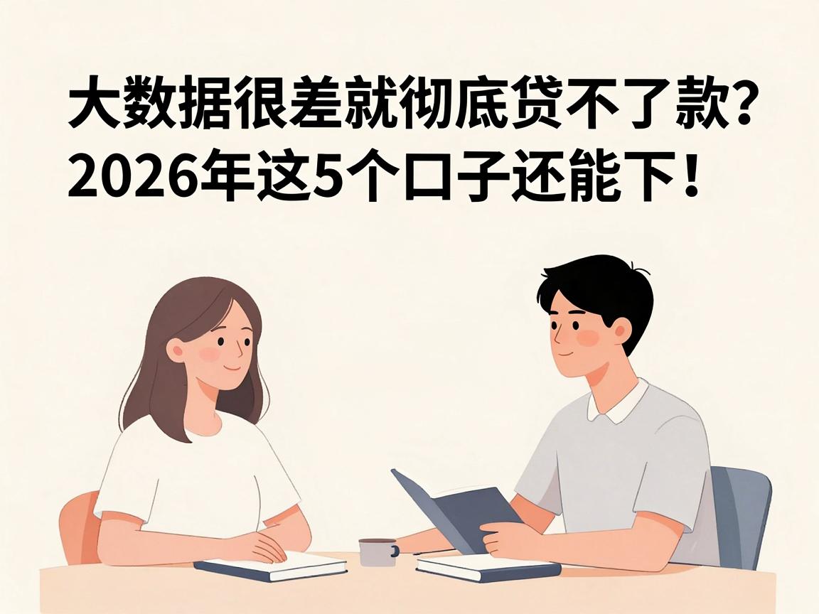 大数据很差就彻底贷不了款？2026年这5个口子还能下！