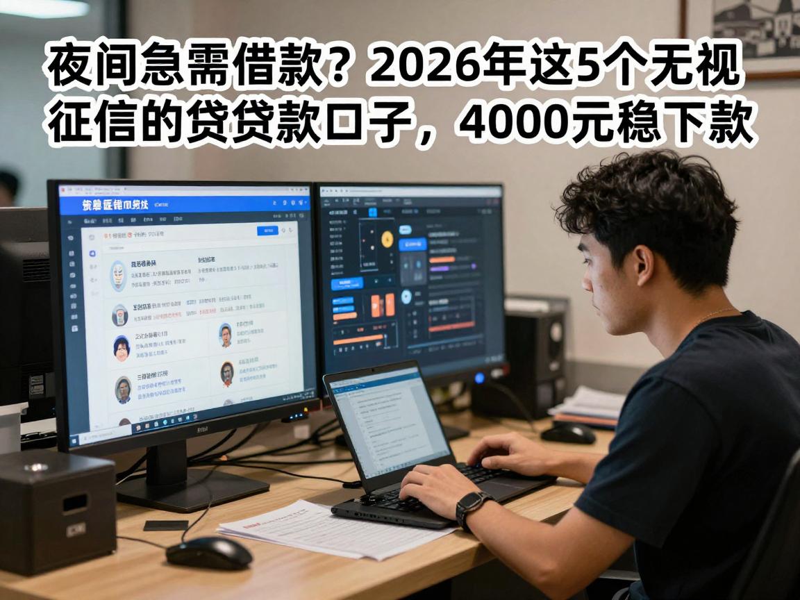 夜间急需借款？2026年这5个无视征信的贷款口子，4000元稳下款！盘点夜间借款可以通过的平台有哪些