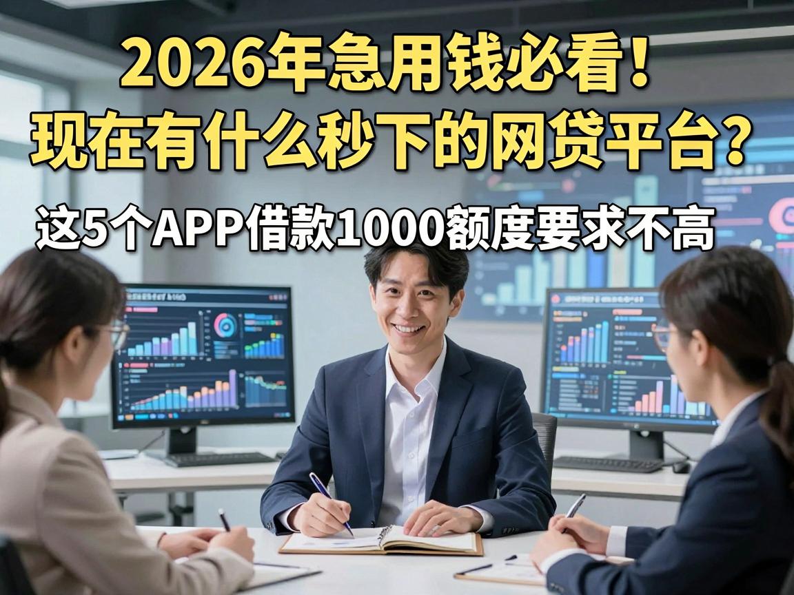 2026年急用钱必看！现在有什么秒下的网贷平台？这5个APP借款1000额度要求不高