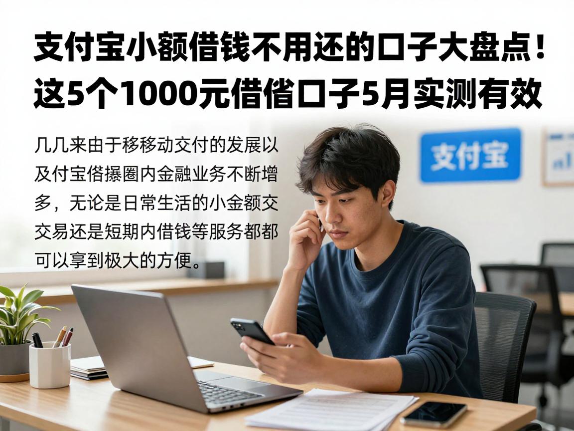 支付宝小额借钱不用还的口子大盘点！这5个1000元借款口子5月实测有效