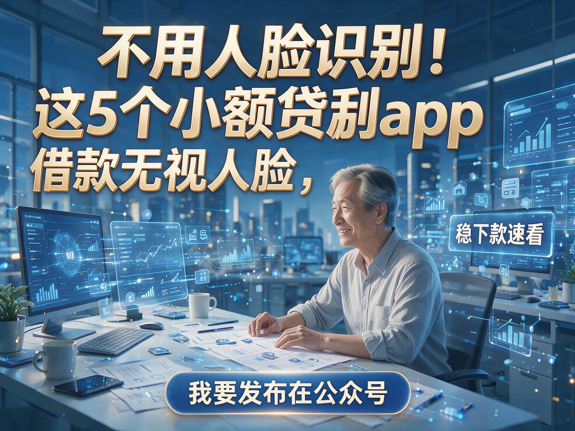 不用人脸识别！这5个小额贷款app借款无视人脸，稳下款速看