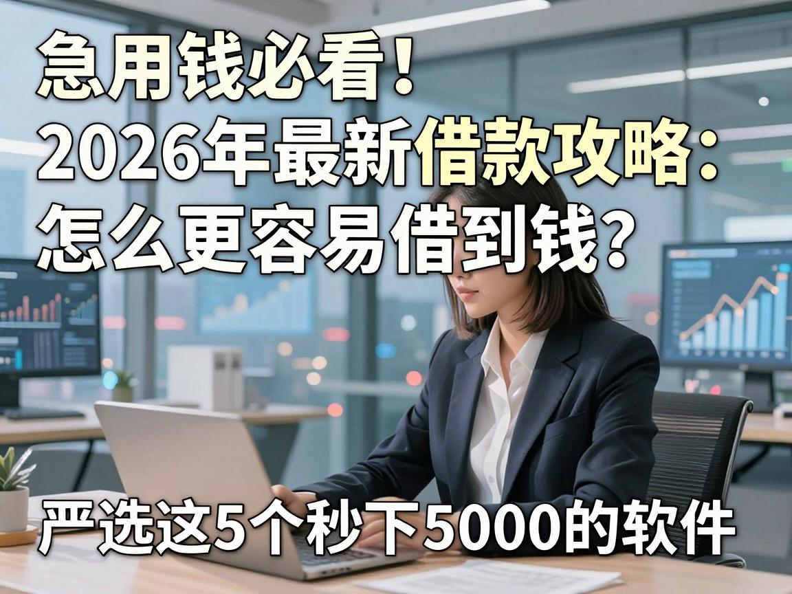 急用钱必看！2026年最新借款攻略：怎么更容易借到钱？严选这5个秒下5000的软件