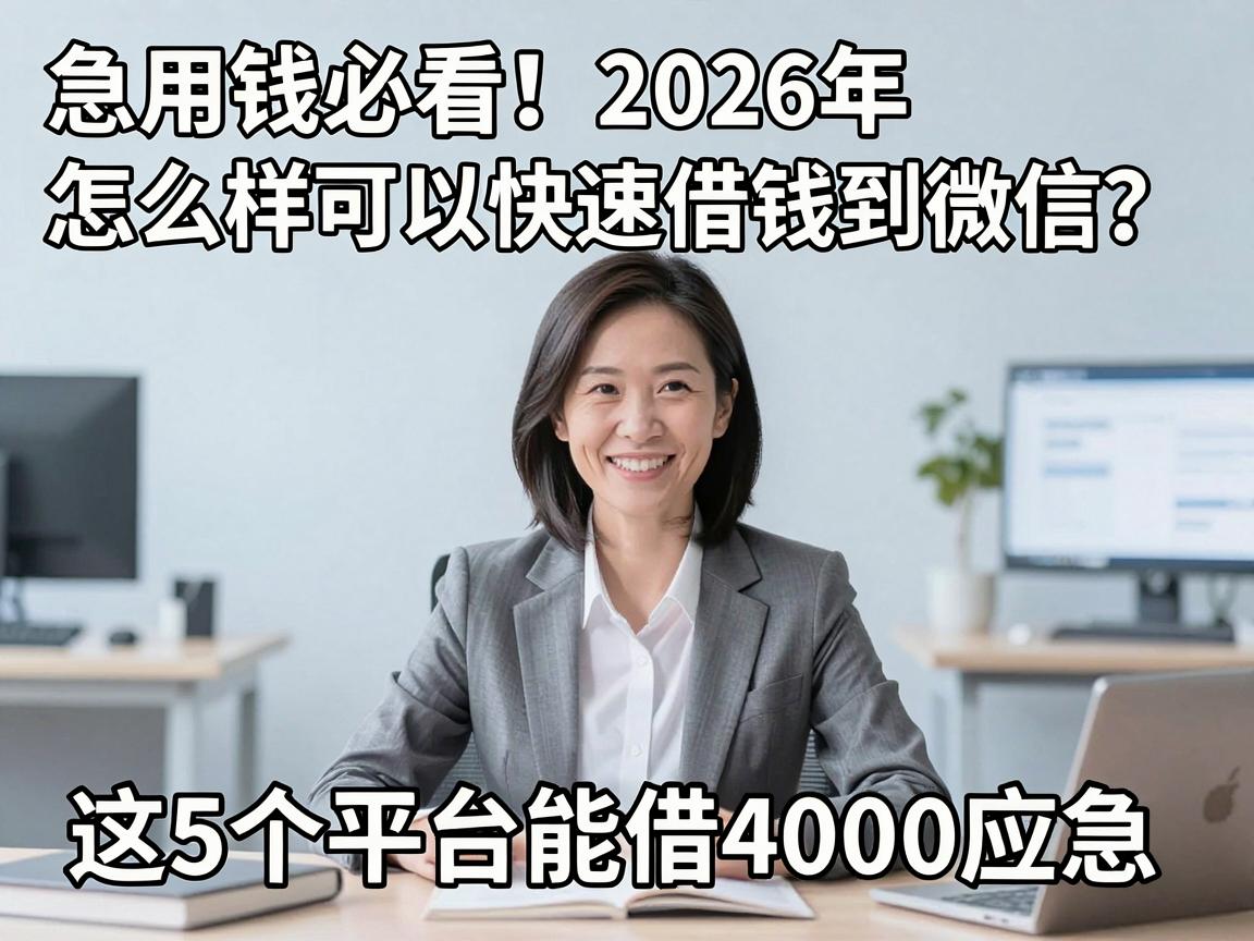急用钱必看！2026年怎么样可以快速借钱到微信？这5个平台能借4000应急