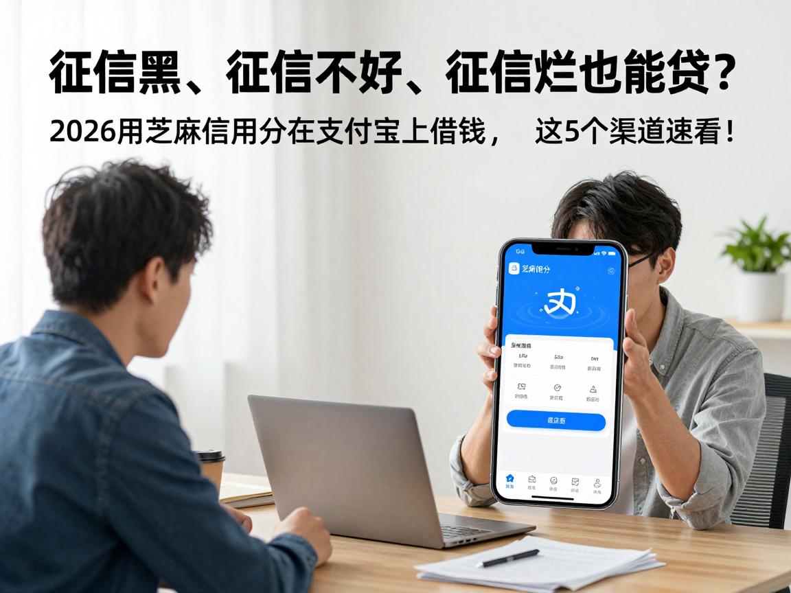 征信黑、征信不好、征信烂也能贷？2026用芝麻信用分在支付宝上借钱，这5个渠道速看！