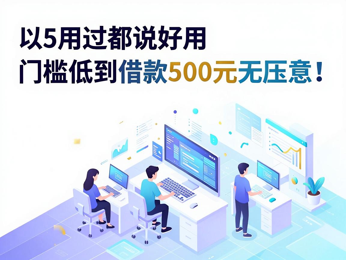 5个用过都说好用的网贷平台,门槛低到借款500元无压力!