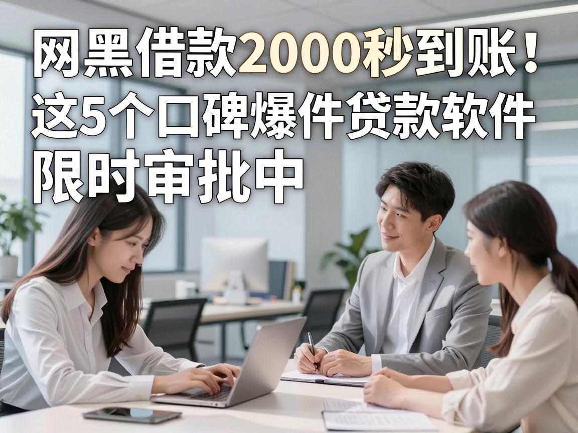 网黑借款2000秒到账！这5个口碑爆款贷款软件限时审批中