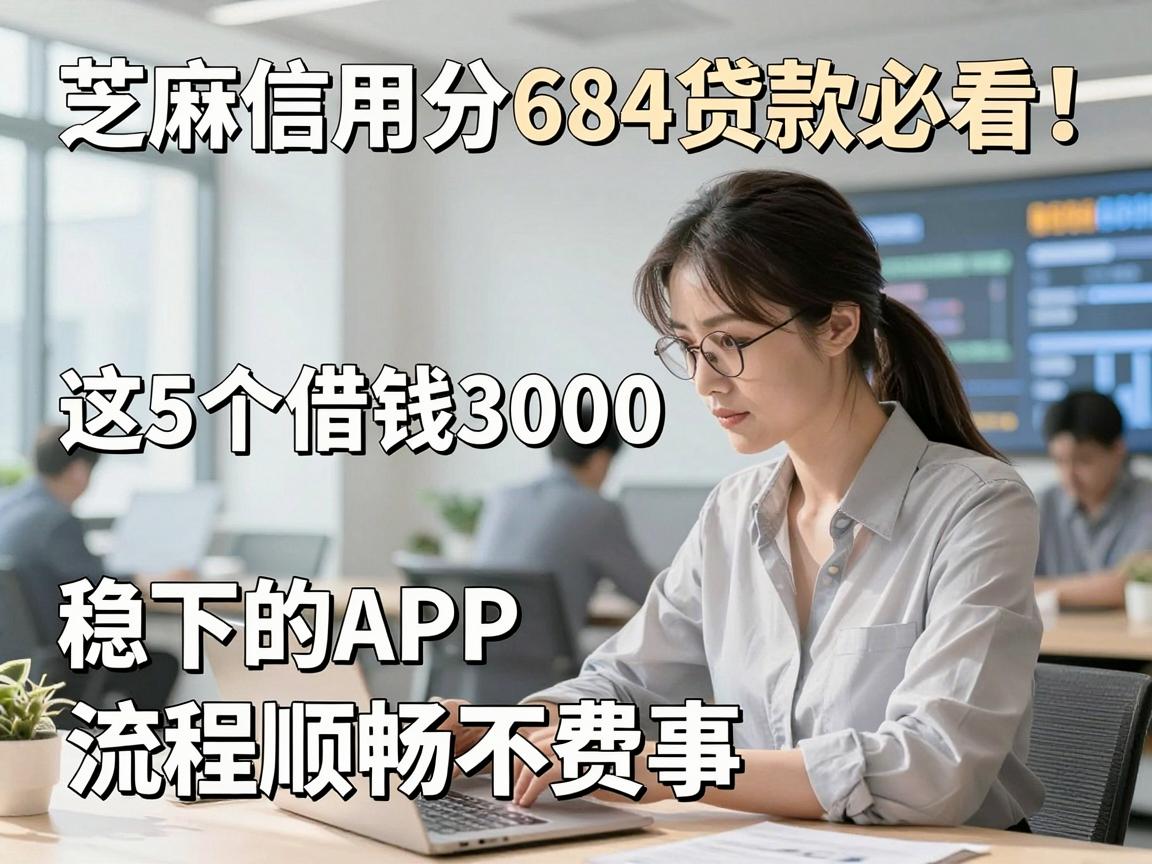 芝麻信用分684贷款必看！这5个借钱3000稳下的APP，流程顺畅不费事
