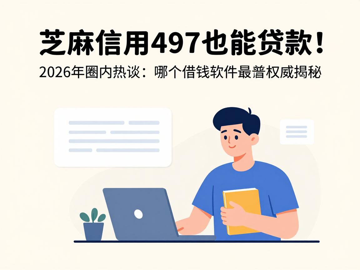 芝麻信用497也能贷款！2026年圈内热议：哪个借钱软件最靠谱权威揭秘
