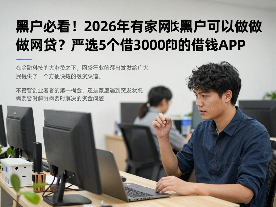 黑户必看！2026年有哪家网贷黑户可以做网贷？严选5个能借3000的借钱APP