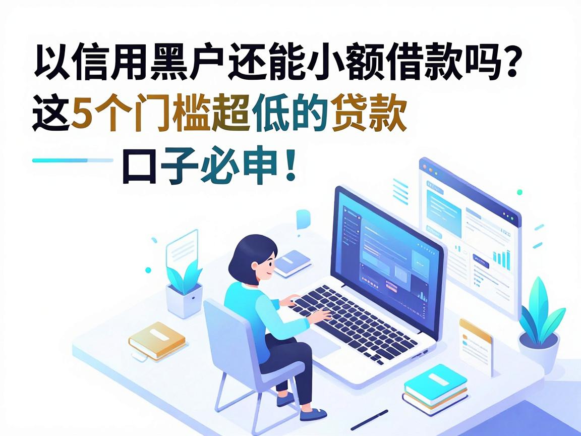 信用黑户还能小额借款吗？这5个门槛超低的贷款口子必申！