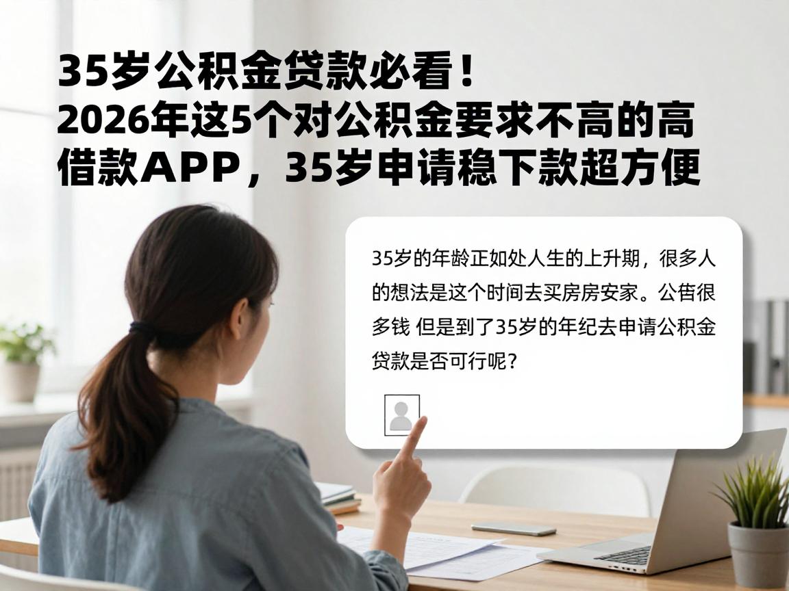 35岁公积金贷款必看！2026年这5个对公积金要求不高的借款APP，35岁申请稳下款超方便