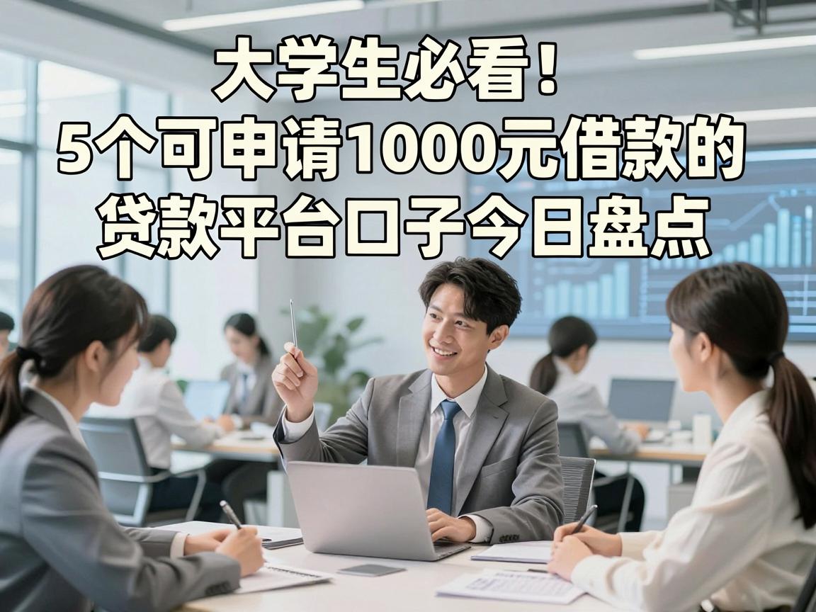 大学生必看！5个可申请1000元借款的贷款平台口子今日盘点