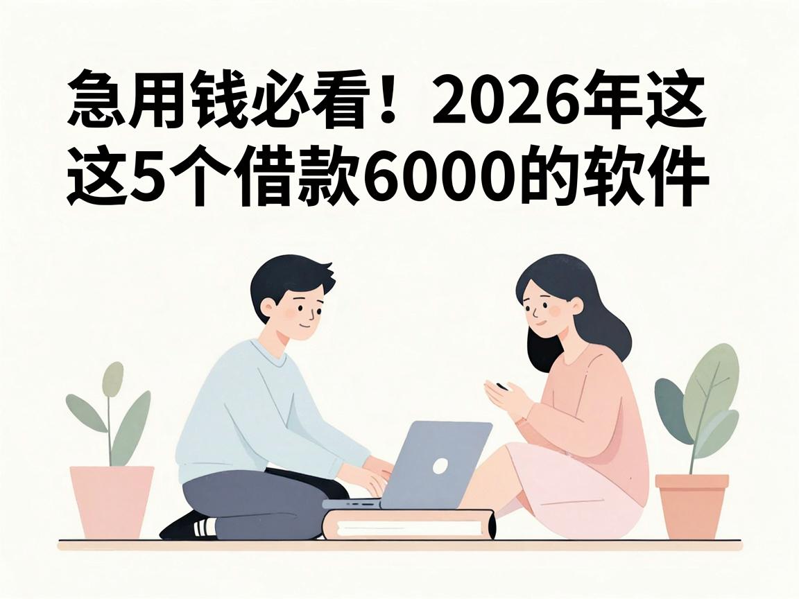 急用钱必看！2026年这5个借款6000的软件，对征信要求不高，下款还快