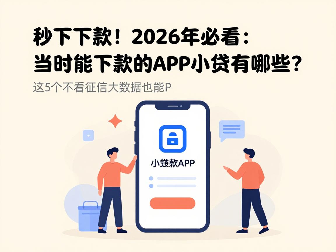 秒下款！2026年必看：当时能下款的APP小贷有哪些？这5个不看征信大数据也能借