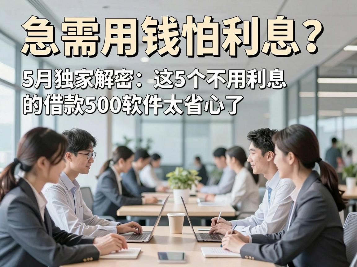 急需用钱怕利息？5月独家解密：这5个不用利息的借款500软件太省心了