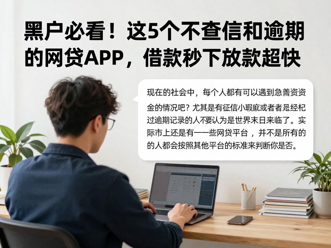 黑户必看！这5个不查征信和逾期的网贷APP，借款秒下放款超快