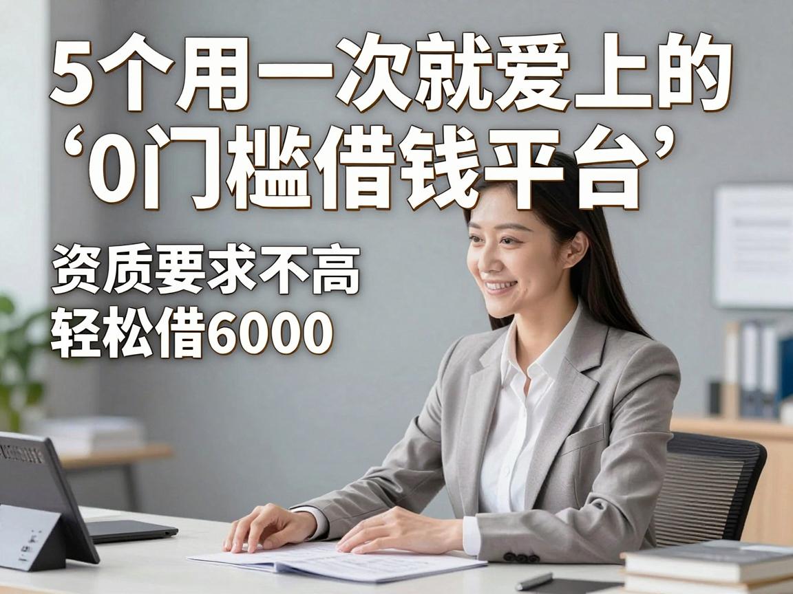 5个用一次就爱上的0门槛借钱平台，资质要求不高轻松借6000