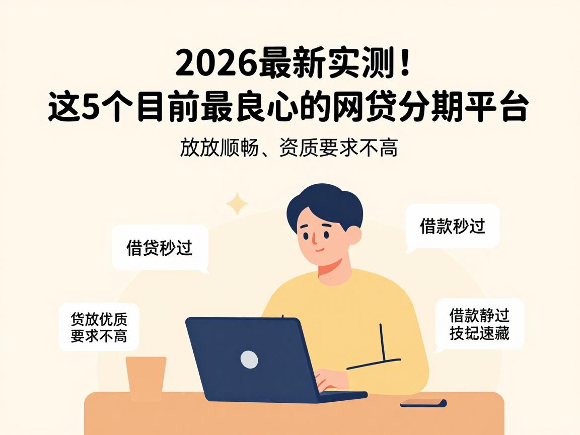 2026最新实测！这5个目前最良心的网贷分期平台，放款顺畅、资质要求不高，借款秒过技巧速藏