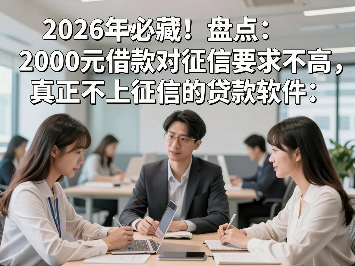 2026年必藏！盘点2000元借款对征信要求不高、真正不上征信的贷款软件