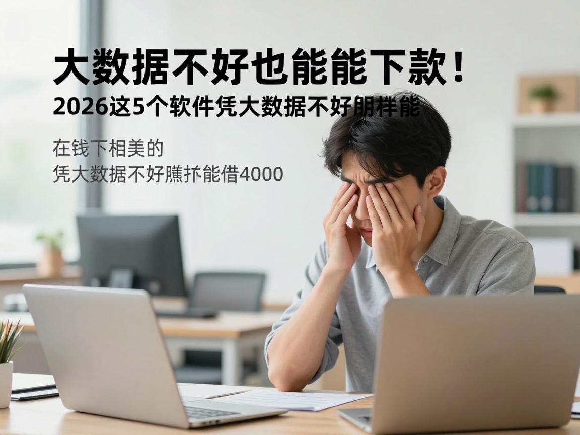 大数据不好也能下款！2026这5个软件凭大数据不好照样能借4000