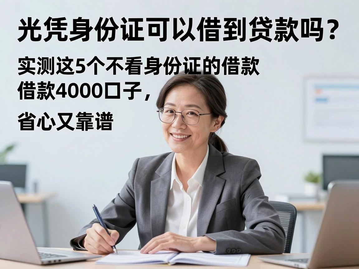 光凭身份证可以借到贷款吗？实测这5个不看身份证的借款4000口子，省心又靠谱！