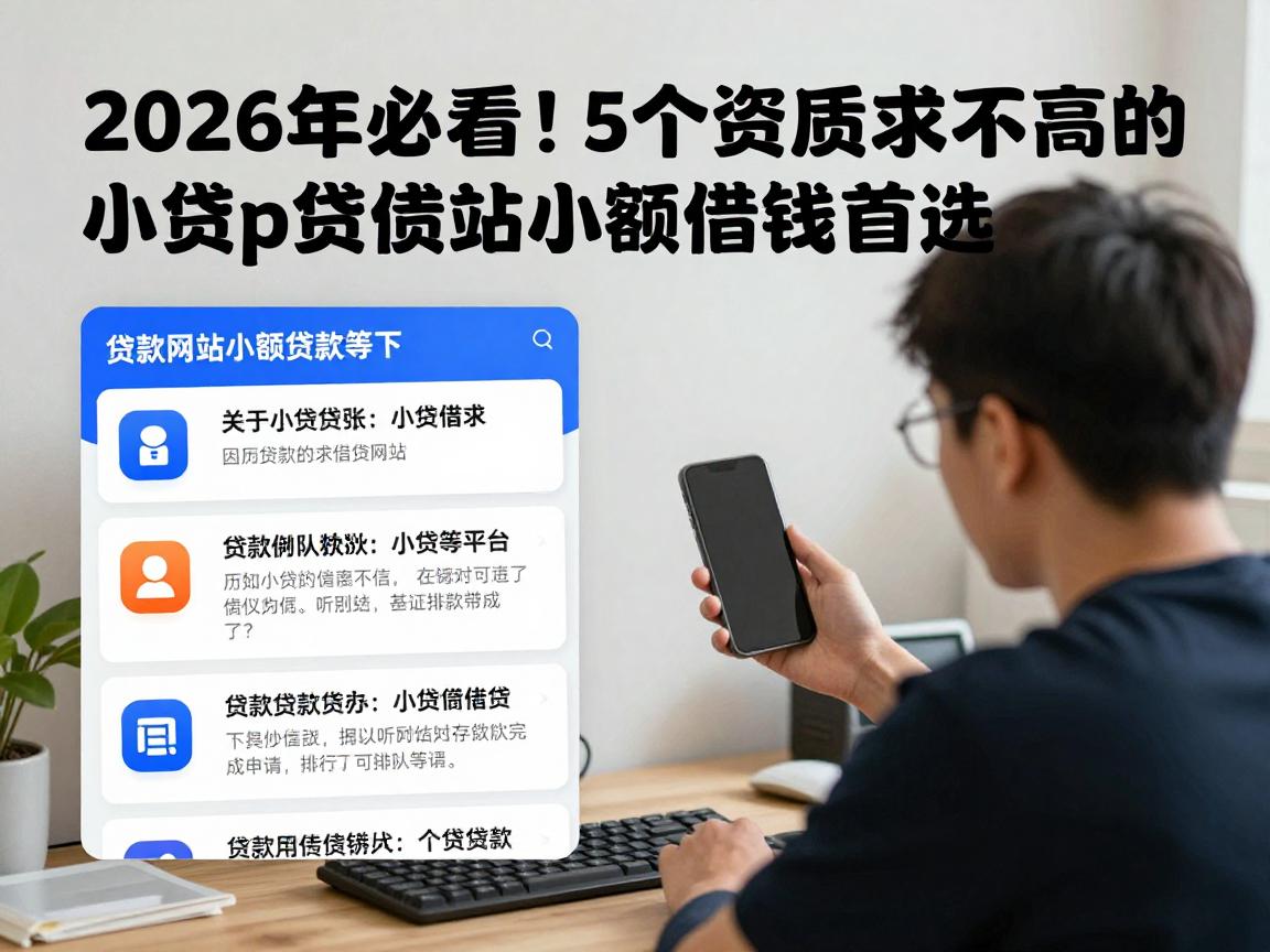 2026年必看！5个资质要求不高的小额贷款App推荐，贷款网站小额借钱首选