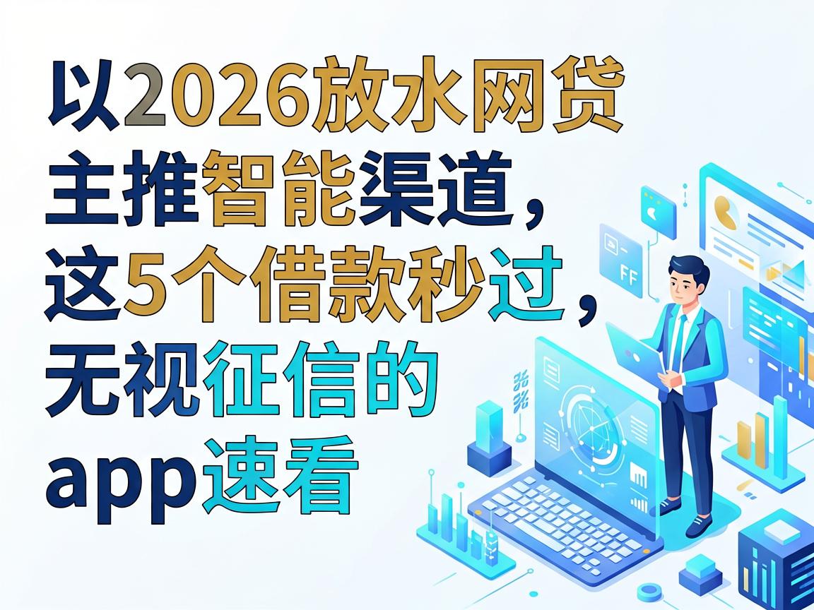 2026放水网贷主推智能渠道，这5个借款秒过无视征信的app速看
