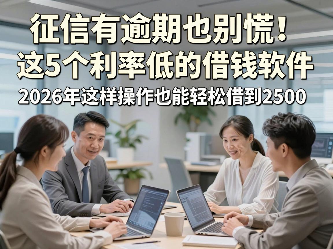 征信有逾期也别慌！这5个利率低的借钱软件，2026年这样操作也能轻松借到2500！