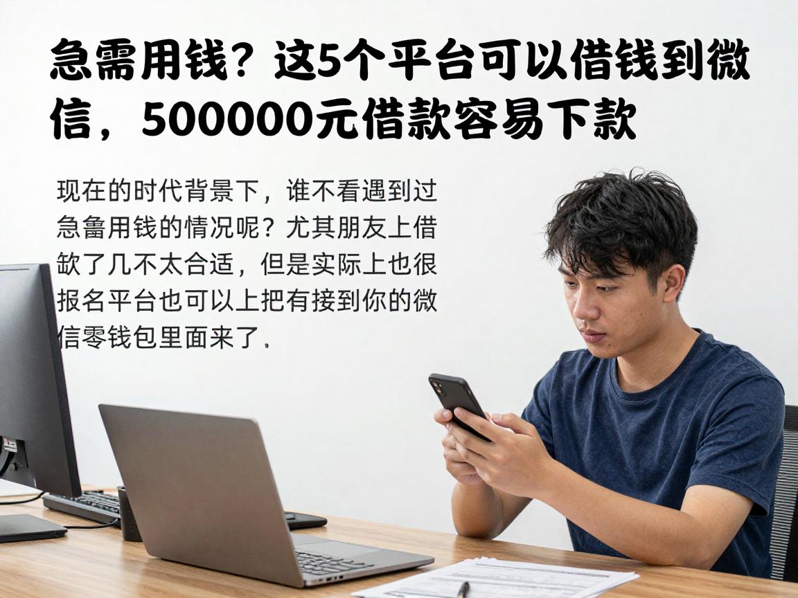 急需用钱？这5个平台可以借钱到微信，50000元借款容易下款！