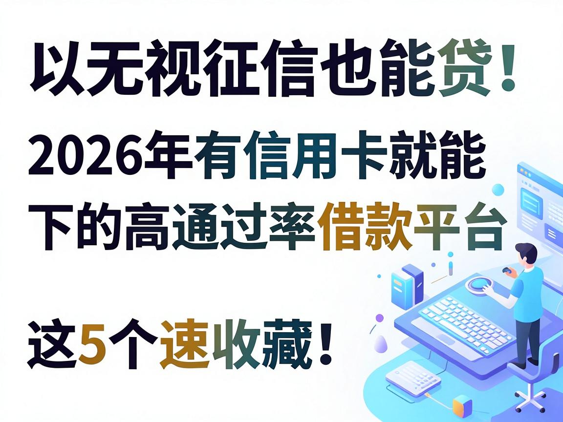 无视征信也能贷！2026年有信用卡就能下的高通过率借款平台，这5个速收藏！