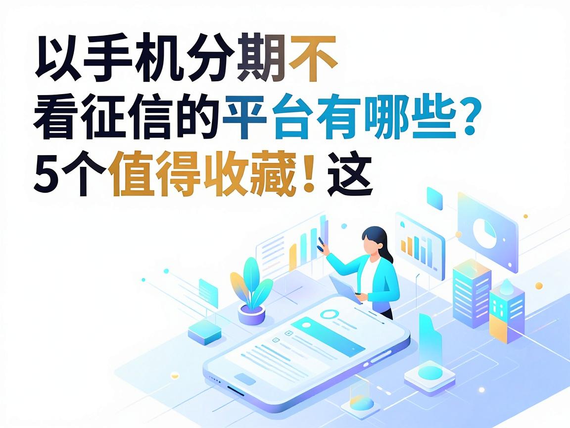 手机分期不看征信的平台有哪些？这5个值得收藏！
