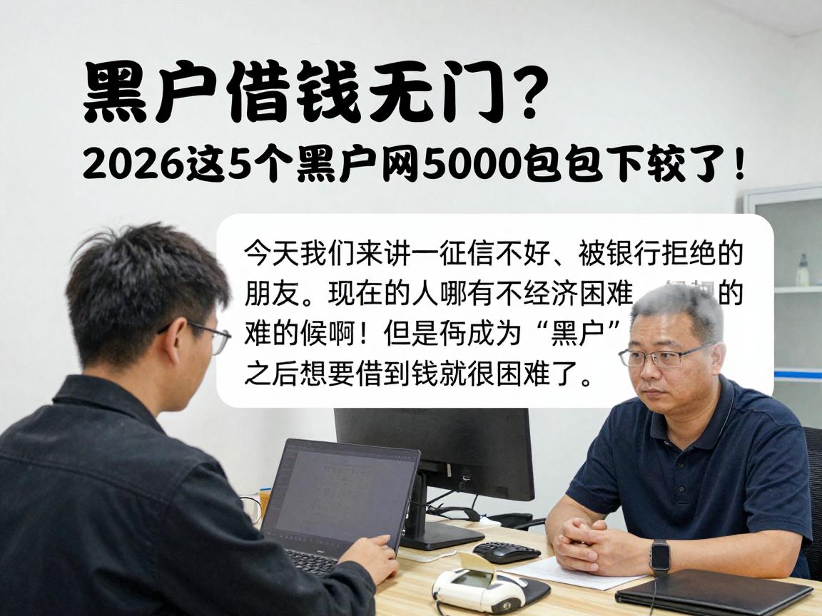 黑户借钱无门？2026这5个黑户网贷5000包下软件，真相终于明了！