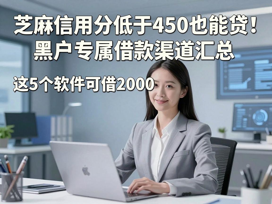 芝麻信用分低于450也能贷！黑户专属借款渠道汇总，这5个软件可借2000