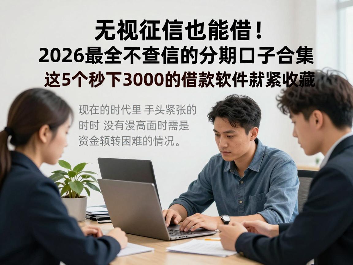 无视征信也能借！2026最全不查征信的分期口子合集，这5个秒下3000的借款软件赶紧收藏