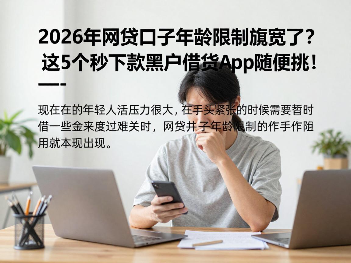 2026年网贷口子年龄限制放宽了？这5个秒下款黑户借钱App随便挑！
