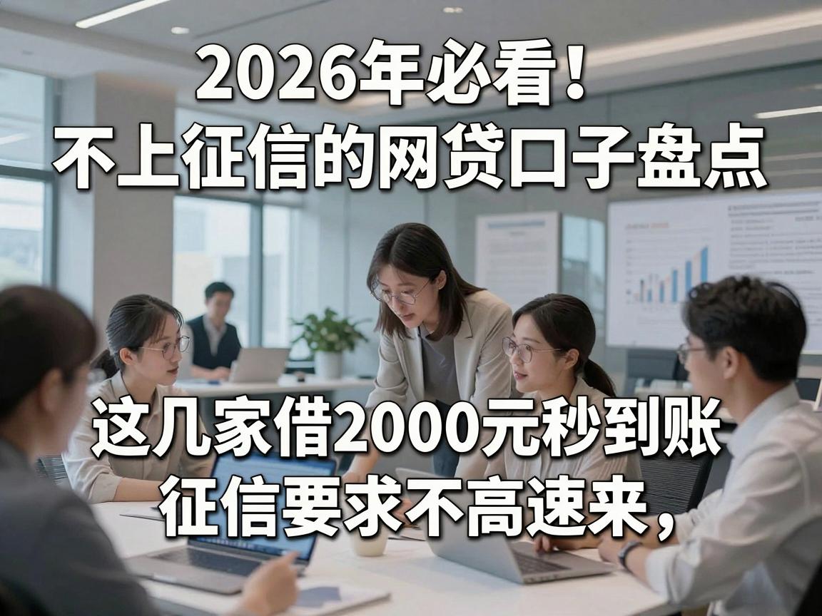 2026年必看！不上征信的网贷口子盘点，这几家借2000元秒到账，征信要求不高速来