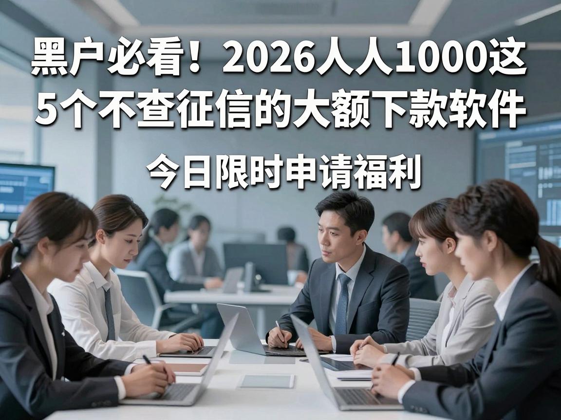 黑户必看！2026人人1000这5个不查征信的大额下款软件，今日限时申请福利